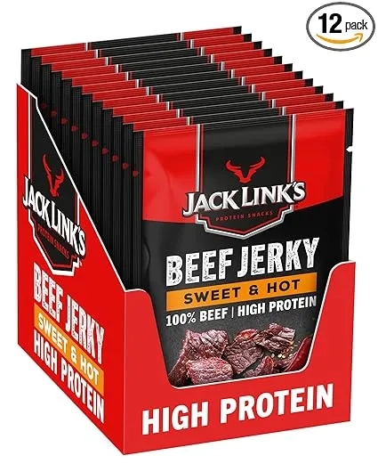Jack Links Beef Jerky Sweet & Hot Trockenfleisch 12er Pack (12 x 40 g) ab 24,22 € inkl. Prime-Versand