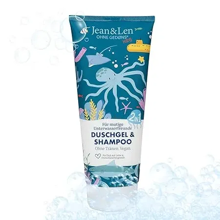 Jean & Len 2in1 Kinder Duschgel und Shampoo (200ml – keine Tränen, kein Gedøns) ab 1,57 € inkl. Prime-Versand (statt 2,49 €)
