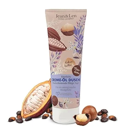 Jean & Len Creme-Öl Dusche Kakaobutter Macadamia (250 ml) ab 1,79 € inkl. Prime-Versand (statt 2,99 €)