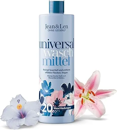 Jean & Len Universalwaschmittel Wasserlilie & Hibiskus (1 L) ab 4,36 € inkl. Prime-Versand (statt 5,45 €)