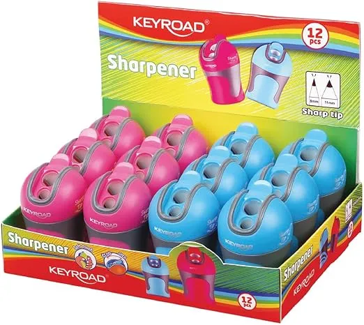 KEYROAD Ergonomischer Doppel-Anspitzer COLOR MATE (12 Stück) für 5,77 € inkl. Prime-Versand (statt 14,00 €)