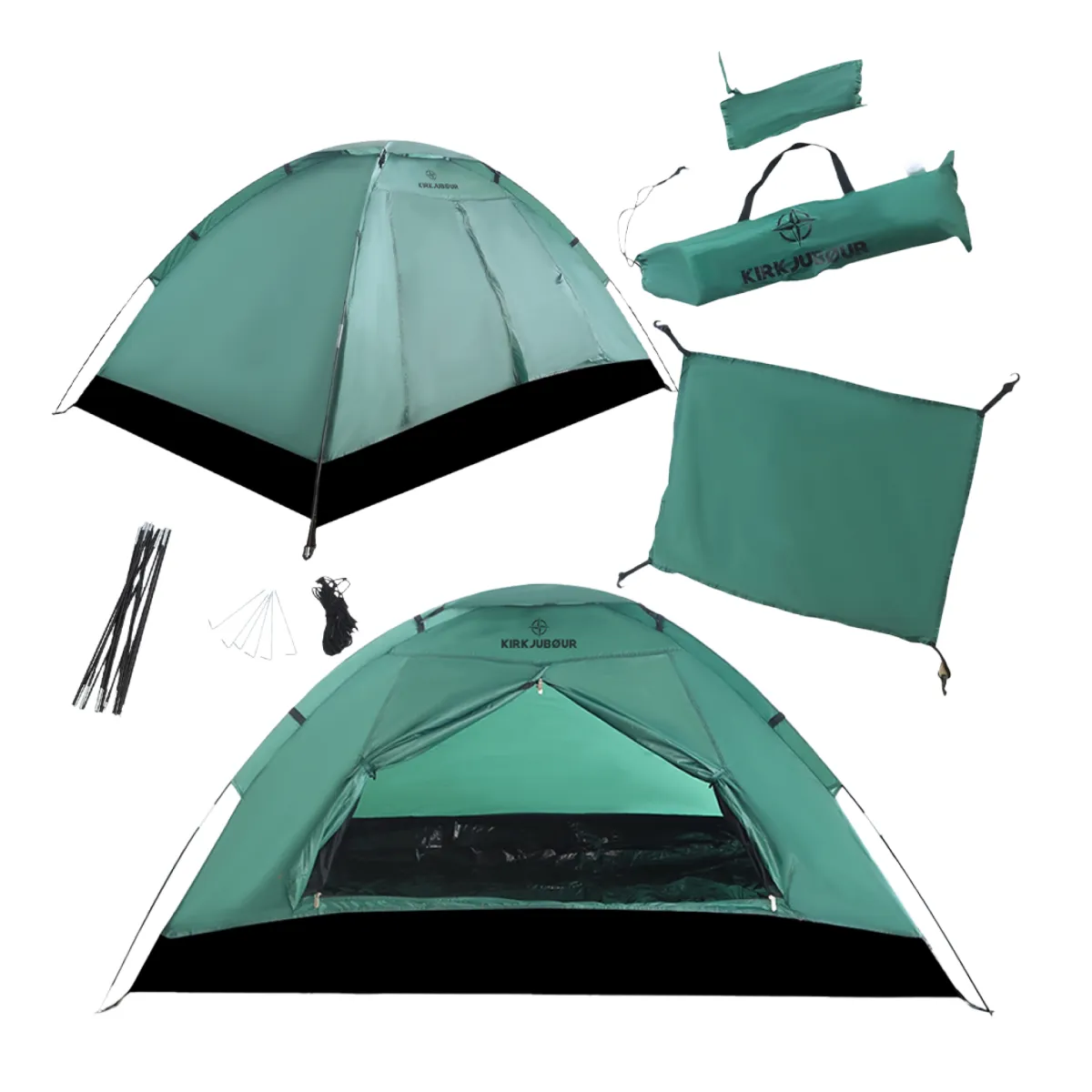 Kirkjubøur Vindr 1 Person-Camping-Zelt (4 Farben)
