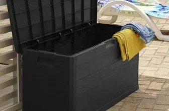 Mömax Kissenbox Woody Anthrazit Kunststoff (117/56/45 cm) ab 23,61 € ABHOLUNG (statt 50,00 €)