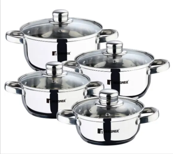 3 Sets 🔥Bergner Kochtopfset Viena (3 mal 8-teilig) für 39,97€ bei Abholung (Mömax)