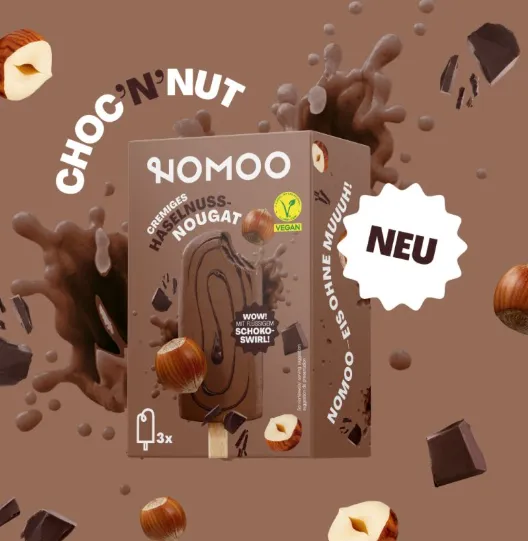 Kostenlos NOMOO Haselnuss-Nougat Eis 🍨 bei Kaufland testen – bis zu 5 Stück gratis