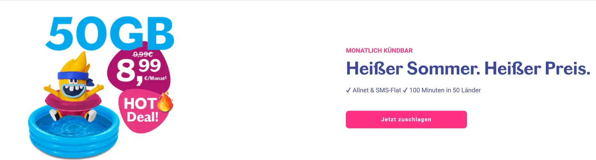 Lebara SIM-Only Tarife – Bis zu 100 GB LTE/5G ab 4,99 € mtl. – wahlweise 24 Monate oder monatlich kündbar