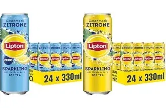 LIPTON ICE TEA Sparkling Zero EINWEG Dosen & LIPTON ICE TEA Sparkling Eistee mit Kohlensäure und Zitronen Geschmack EINWEG Dose 24er Pack für 29,98 € inkl. Prime-Versand
