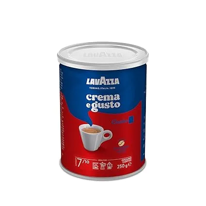 Lavazza Crema e Gusto Classico Gemahlener Kaffee (für Mokka-Kanne oder Filterkaffee 7/10 250g) ab 3,99 € inkl. Prime-Versand (statt 5,99 €)