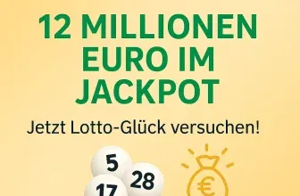 Lotto24 Neukunden: 3 Felder Lotto 6aus49 für 1 € (statt 4,70 €) | aktuell 12 Millionen Euro im Jackpot