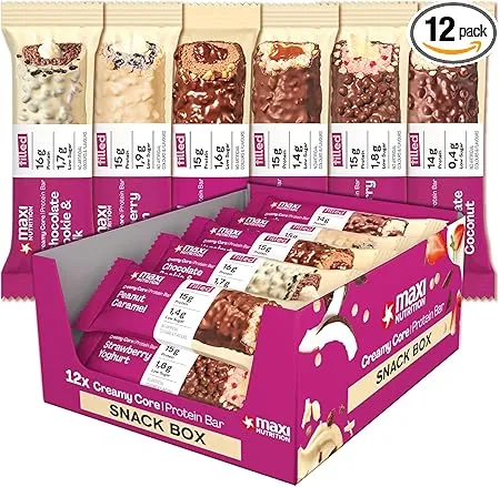 MaxiNutrition Creamy Core Bar MIX BOX 12er Pack (12x45g) ab 17,68 € inkl. Prime-Versand