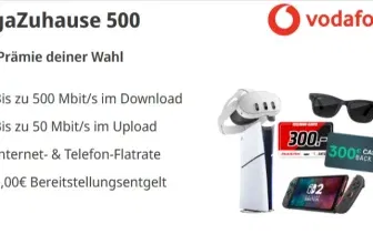 Vodafone GigaZuhause 500 Kabel für 19,99€/Monat im 1. Jahr | 54,99€ im 2. Jahr | 0,00€ Anschlusspreis + Nintendo Switch 2 für 1€