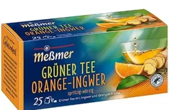Meßmer Grüner Tee Orange Ingwer (25 Teebeutel Vegan Glutenfrei Laktosefrei) ab 1,89 € inkl. Prime-Versand (statt 2,69 €)