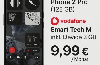 Starmobile: NOTHING CMF Phone 2 Pro (128 GB) + Signify WiZ WLAN LED-Lampe E27 + Vodafone Smart Tech M inkl. Device 3 GB für 9,99 € / Monat + 64,90 € einmalig