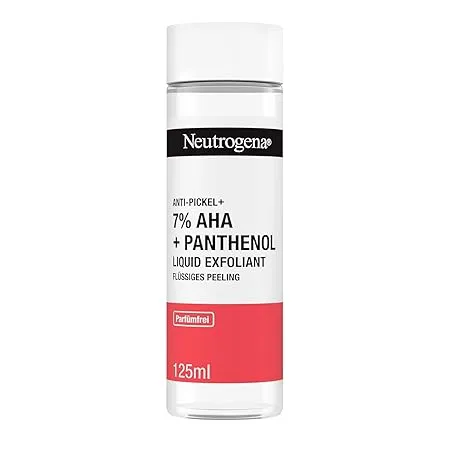 Neutrogena Anti-Pickel+ Liquid Exfoliant (flüssiges Peeling mit 7% AHA + Panthenol 125ml) ab 4,44 € inkl. Prime-Versand (statt 8,53 €)