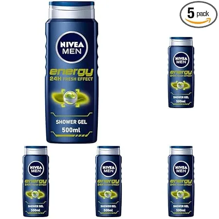 Nivea Men Duschgel Energie 3-in-1 500 ml (Packung mit 5) für 9,95 € inkl. Prime-Versand (statt 20,00 €)