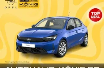 Opel Corsa Edition mit 100 PS für 88,00 € / Monat + 1.199,00 € einmalig - LF 0,38 (null)