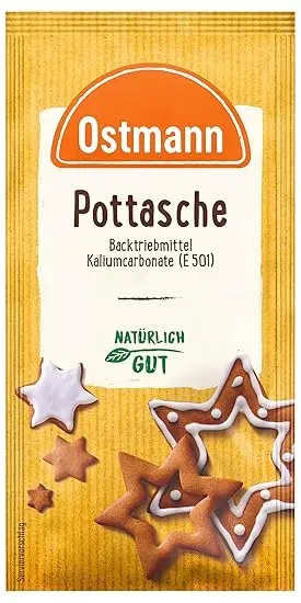 Ostmann Gewürze – Pottasche Backtriebmittel für Honig- und Lebkuchen Kaliumcarbonat E 501 (15 g) ab 1,23 € inkl. Prime-Versand