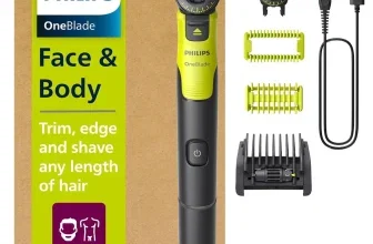 Philips OneBlade Face & Body Bartschneider mit Zubehör und Verpackung
