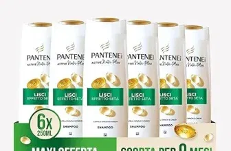Pantene Pro-V Glattes Seidenshampoo für krauses und stumpfes Haar (6x250ml) für 9,51 € inkl. Prime-Versand (statt 20,00 €)
