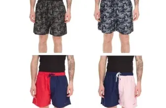 Pierre Cardin Herren Camouflage Schwimm-Hose Badehose (Gr. S bis XXL) Blau/Khaki-Grün, Khaki/Grün, Navy/Rot oder Navy/Pink für 11,99 € inkl. Versand (statt 25,00 €)