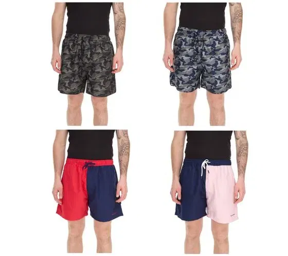 Pierre Cardin Herren Camouflage Schwimm-Hose Badehose (Gr. S bis XXL Blau/Khaki-Grün Khaki/Grün Navy/Rot oder Navy/Pink) für 11,99 € inkl. Versand (statt 25,00 €)