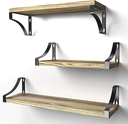 Pipishell Wandregal Holz und Metall 3 Stück (3 Farben) für 11,99 € inkl. Prime-Versand (statt 15,99 €)