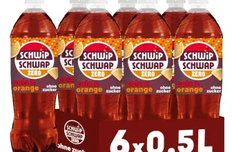 SCHWIPSCHWAP ohne Zucker EINWEG (6 x 0,5 l) ab 4,49 € inkl. Prime-Versand zzgl. Pfand (statt 7,14 €)