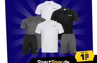 SPORTINATOR Herren Training Set (Polo-Shirt, T-Shirt, Shorts, Shirts) jedes Teil nur 1,99 € zzgl. Versand