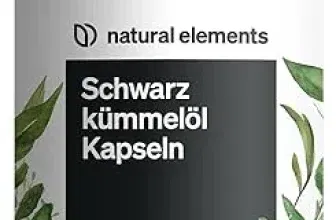 Natural elements Schwarzkümmelöl (original Nigella sativa) (400 Kapseln im 6-Monats-Vorrat – 1.000mg echtes Schwarzkümmelöl) ab 30,39 € inkl. Prime-Versand (statt 39,99 €)