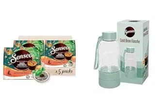 Senseo Pads Premium Selektion 5 x 16 Getränke 80 Kaffeepads inklusive Senseo Cold Brew Bottle für 15,59 € inkl. Prime-Versand (statt 29,99 €)