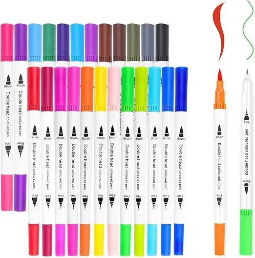 Skaaisont 24 Farben Filzstifte für 3,32 € inkl. Prime-Versand (statt 5,99 €)