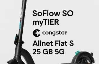 Starmobile: SoFlow SO myTIER + congstar Allnet Flat S 25 GB 5G für 19,00 € / Monat + 64,90 € einmalig