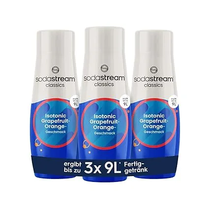 SodaStream Sirup 3x Isotonic (3 x 440 ml  1x Flasche ergibt 9 Liter Fertiggetränk) ab 11,39 € inkl. Prime-Versand (statt 14,97 €)