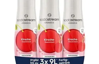 SodaStream Sirup 3x Kirsche ohne Zucker 3er Pack (3 x 440 ml, ergibt 3×9 Liter) ab 11,39 € inkl. Prime-Versand