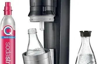 Schnäppchen, Deals und Rabattcodes des Tages - SodaStream Wassersprudler CRYSTAL 3.0 mit Quick Connect CO2 Zylinder inkl. CRYSTAL Glasflasche Farbe Titan 2er Pack
