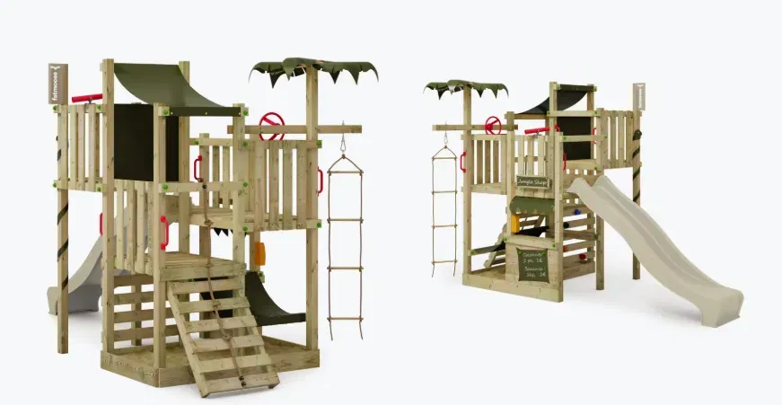 Fatmoose Spielturm CrazyCoconut mit Rutsche für 643,99 € inkl. Versand (statt 849,00 €)