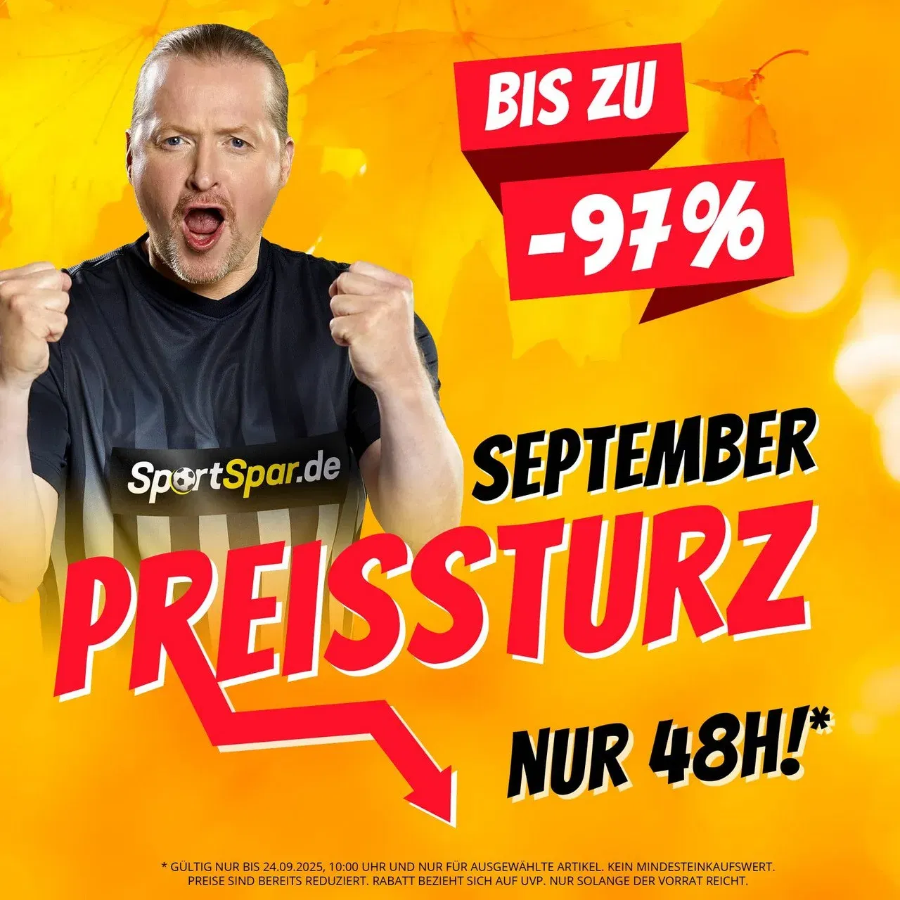 SportSpar September Preissturz: Mega Sale mit bis zu 97 % Rabatt (auf UVP)