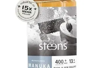 Steens Manuka Honey MGO 400 + (500 g rein roher 100% zertifizierter UMF 13+) ab 31,60 € inkl. Prime-Versand (statt 49,99 €)