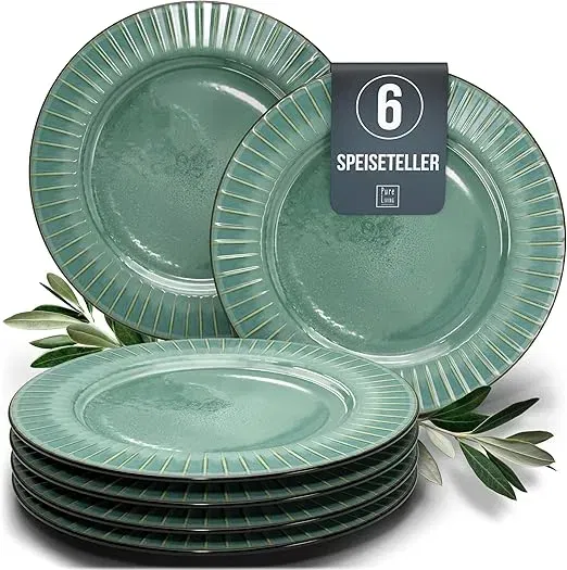 Steingut Teller groß Tokyo Hochwertiges Asia-Style (6 Pers.) für 17,95 € inkl. Prime-Versand (statt 39,99 €)