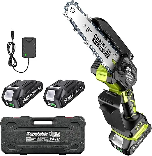 Supstable Mini Kettensäge (6-Zoll 2 x 2.0 Ah Akkus) für 39,99 € inkl. Versand (statt 79,99 €)