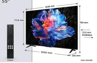 TCL 55P6K 4K HDR TV (Flat, 55 Zoll / 140 cm, HDR 4K, SMART TV) für 299,00 € inkl. Versand (statt 450,00 €)