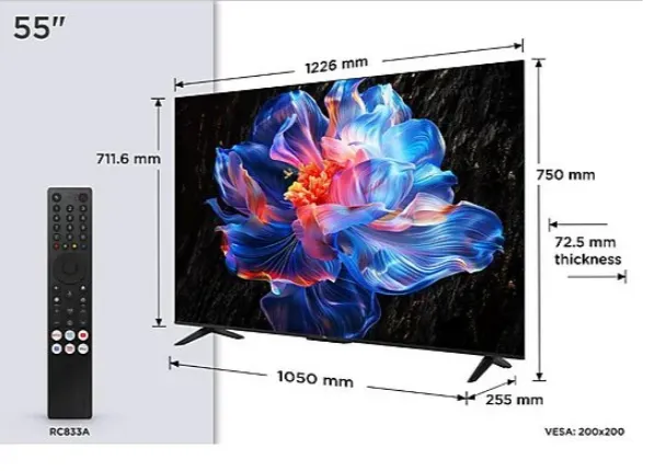 TCL 55P6K 4K HDR TV (Flat, 55 Zoll / 140 cm, HDR 4K, SMART TV) für 299,00 € inkl. Versand (statt 450,00 €)