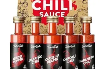 TIMBER TASTE® Chili Sauce Geschenkset (5x40ml) für 6,55 € inkl. Prime-Versand (statt 16,00 €)