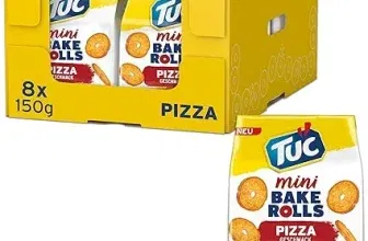 TUC Mini Bake Rolls Pizza Knusprige Brotchips 8er Pack (8 x 150 g) ab 12,06 € inkl. Prime-Versand