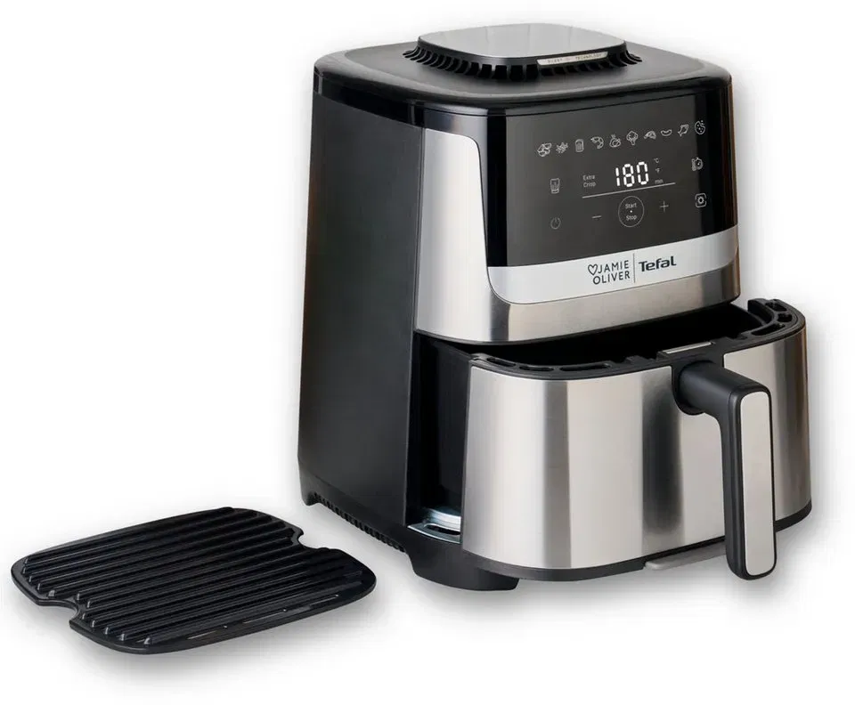 Tefal Heißluftfritteuse Jamie Oliver by Tefal Quiet & Easy EY55JD für 119,90 € inkl. Versand