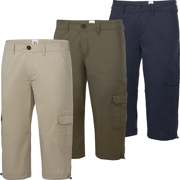 Tom Ramsey Herren Capri-Hosen 3er Pack (Gr. 28 bis 60) für 69,30 € inkl. Versand