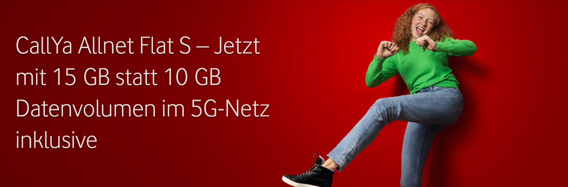 Vodafone CallYa Allnet Flat S mit 15 GB 5G für einmalig 19,99 € für 3 Monaten ohne Vertrag