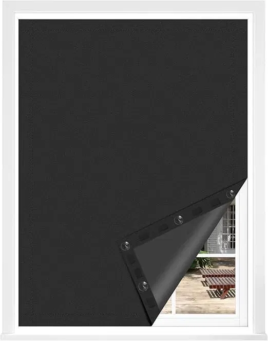 WOLTU Verdunklungsrollo ohne Bohren fuer Dachfenster Tragbare Verstellbar Sonnenschutz mit Saugnaepfen Klettverschluss Verdunkelungsvorhang fuer Schlafzimmer Reisen 130x200 cm Schwarz Schnäppchen, Deals Und Rabattcodes Des Tages: Woltu Verdunklungsrollo Ohne Bohren Für Dachfenster