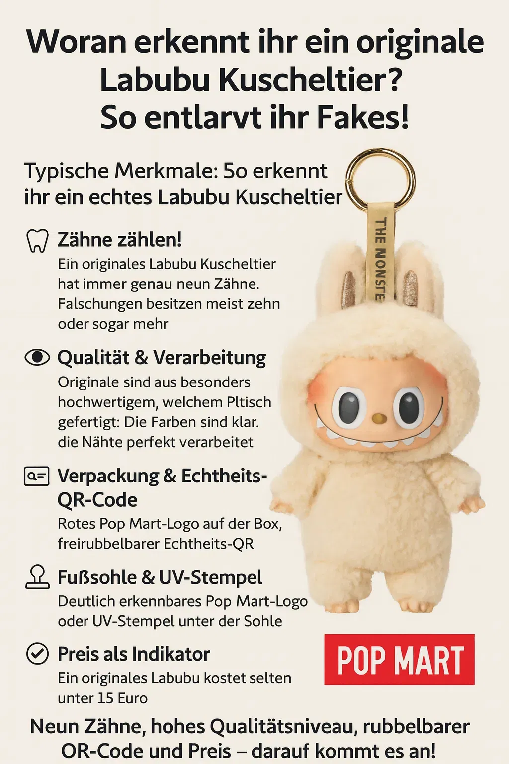 Woran erkennt Ihr ein originales Labubu Kuscheltier Woran Erkennt Ihr Ein Originales Labubu Kuscheltier