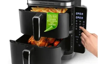 Heißluftfritteuse Gourmetmaxx Schwarz max. 2800 Watt für 59,99 € Abholung Mömax (statt 89,99 €)